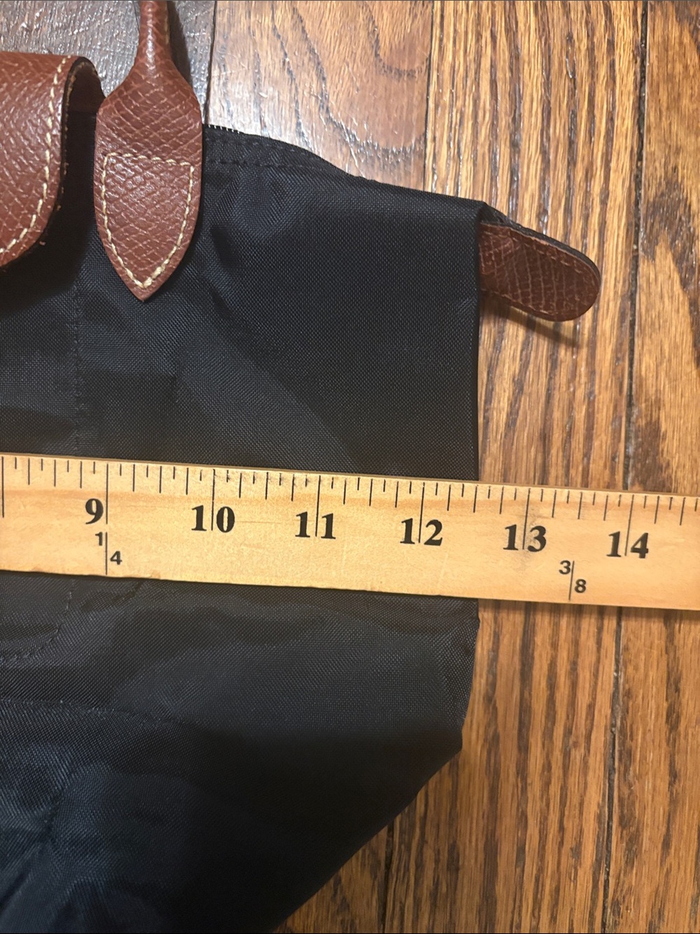 Longchamp mini black le pliage type "S" bag - Picture 8 of 10